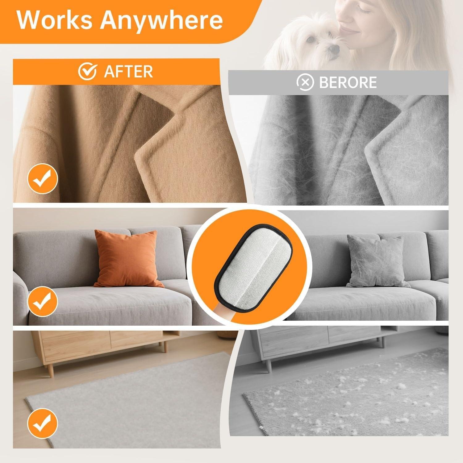 How Our Reusable Gloves Made Pet Hair Cleanup Fast and Easy