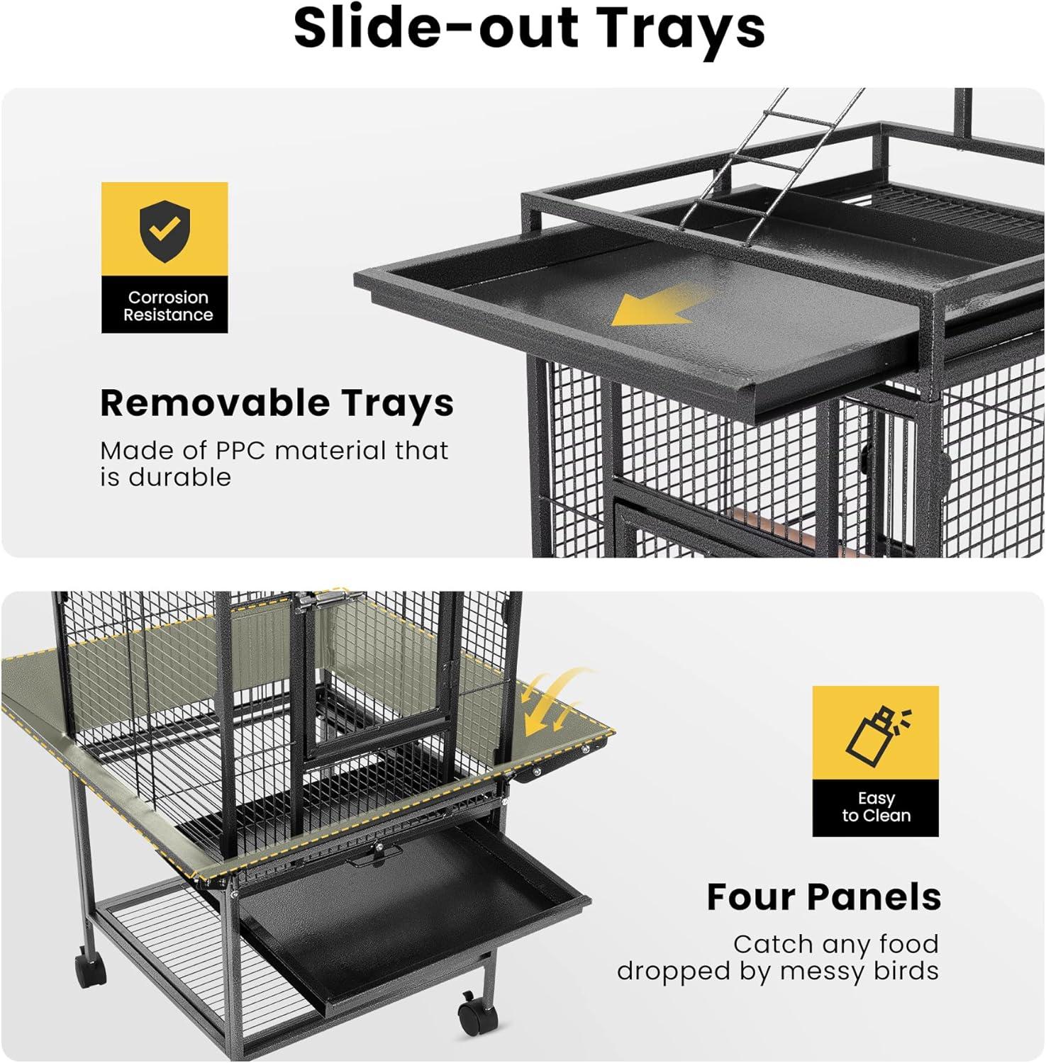 Our Spacious, Stylish Bird Haven: Safe, ⁤Mobile,‌ and easy to Clean