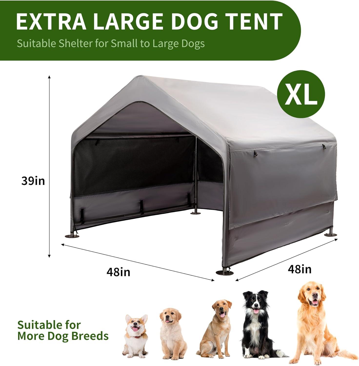How Our Large Dog’s Outdoor Comfort Soared with This Breathable Shelter