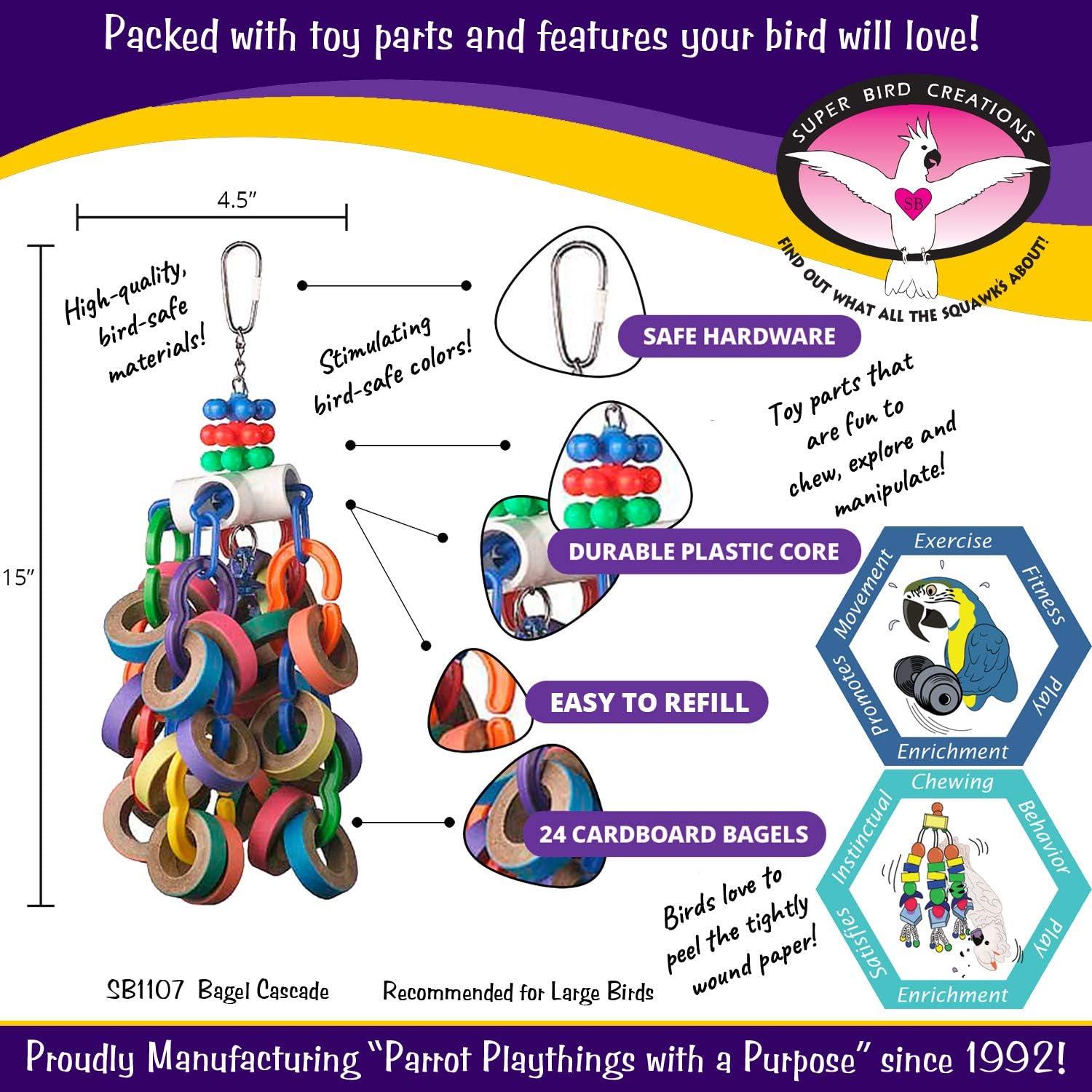 How Our Large birds Stay Happy and Active with Bagel Fun