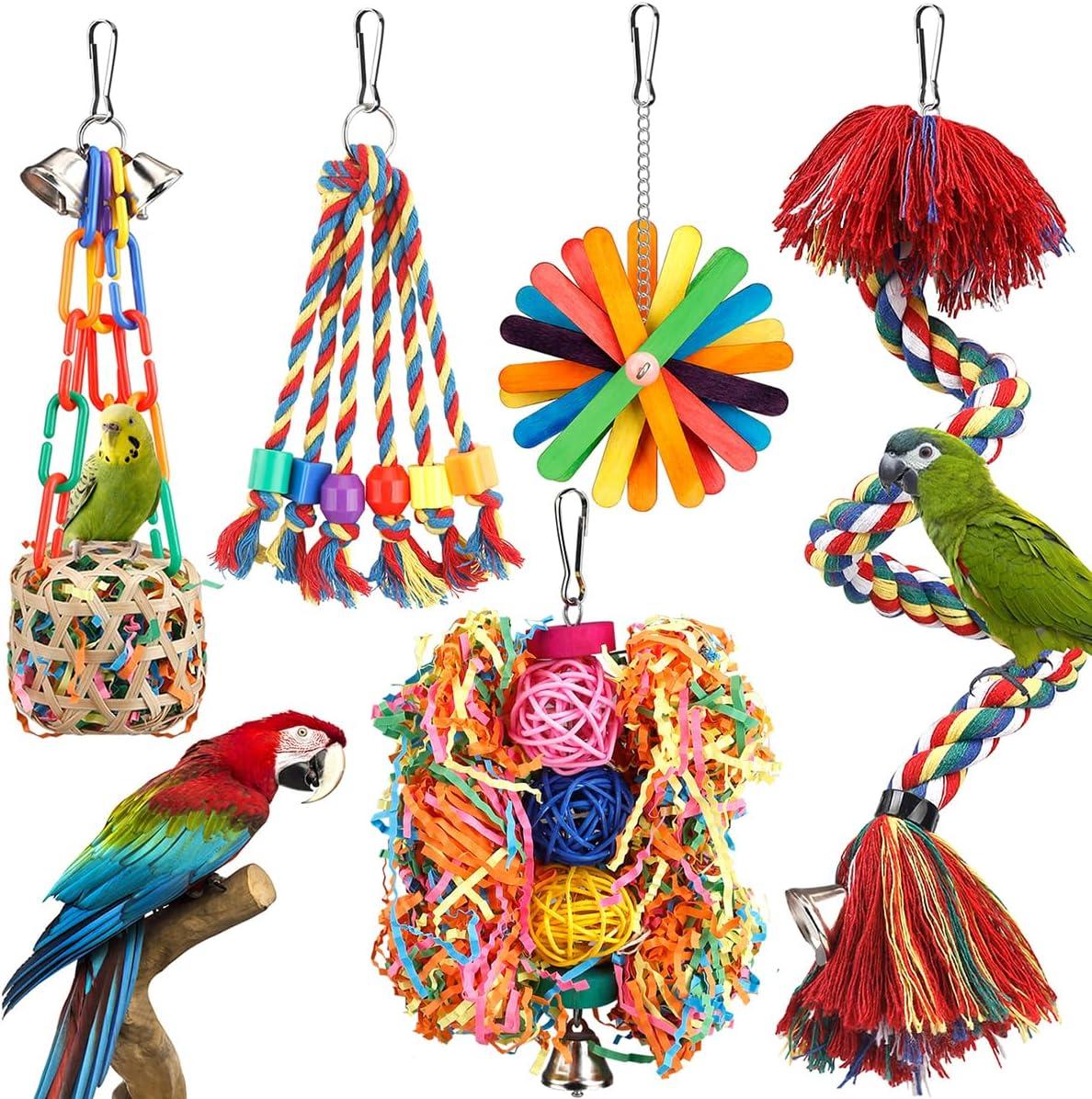 Top Bird Toys for shredding,Foraging & Chewing Fun 2024