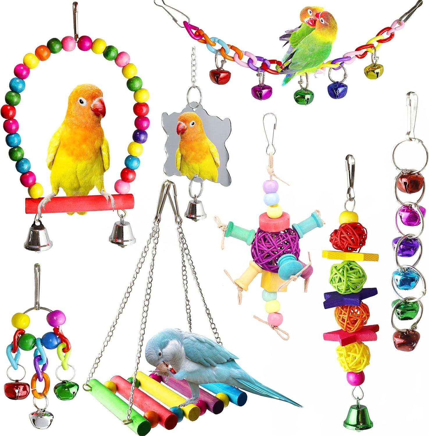 Top​ Bird Toys for Parakeets, Conures & Small to Medium Birds