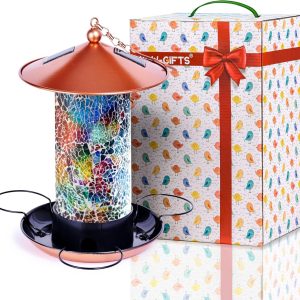 How Our Garden Brightened with This Mosaic Solar Bird Feeder